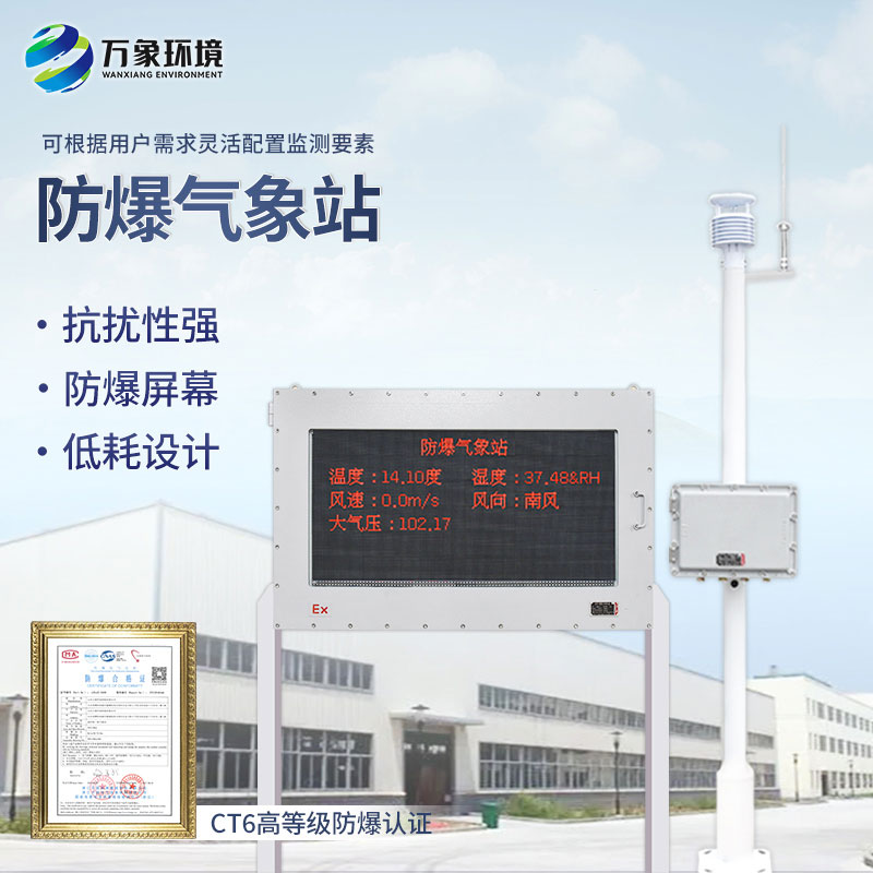 防爆型氣象站——危化品場所監(jiān)測氣象少不了它